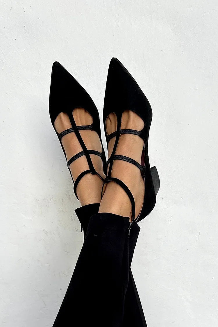 Ari™ | Eleganti scarpe con tacco a strisce
