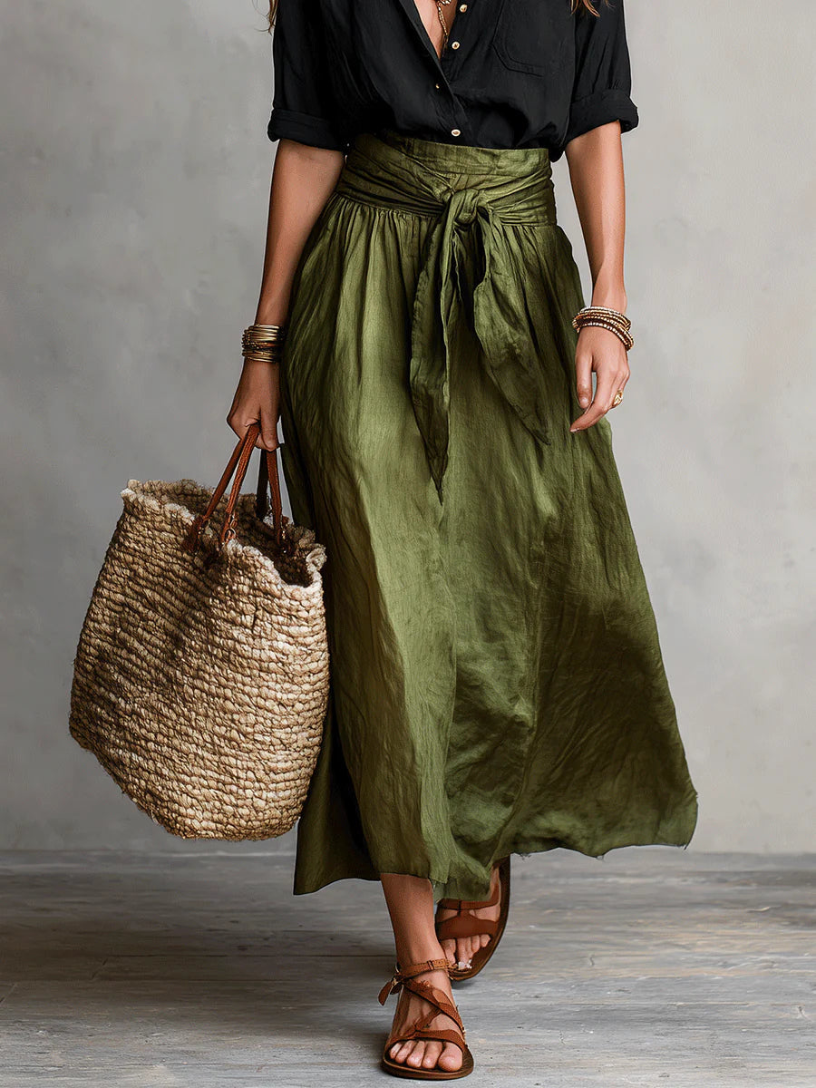 Martina | Elegante e Fluido Abito Maxi a Spalla Unica