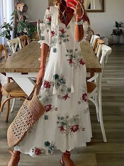 Luna | Vestito midi dallo stile boho disinvolto