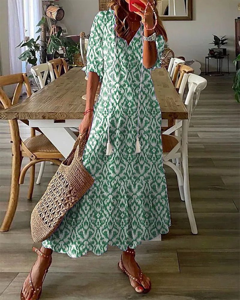 Luna | Vestito midi dallo stile boho disinvolto