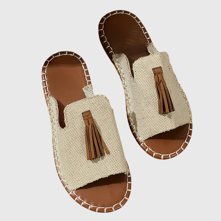 Sandali Bohemien Con Pompon Pauline