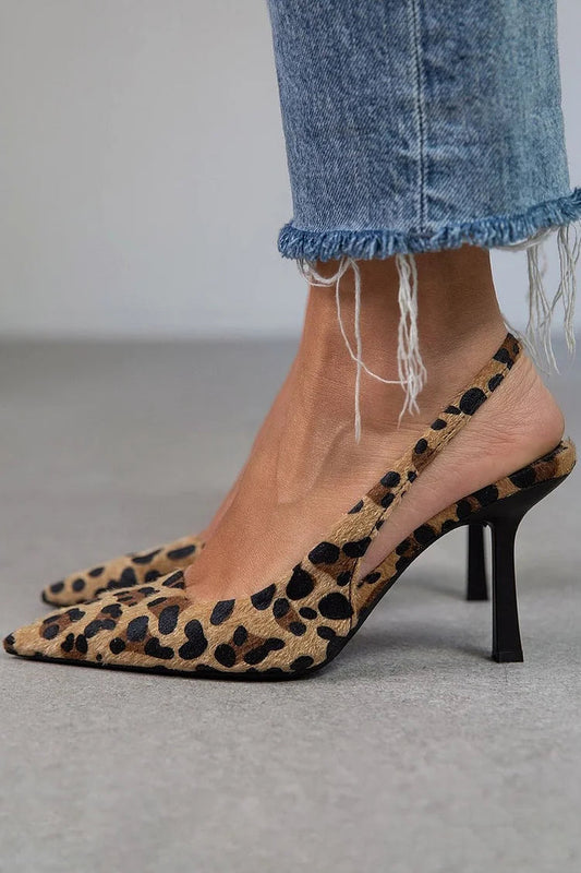 Dulce™ | Scarpe con tacco D’Orsay con stampa leopardata
