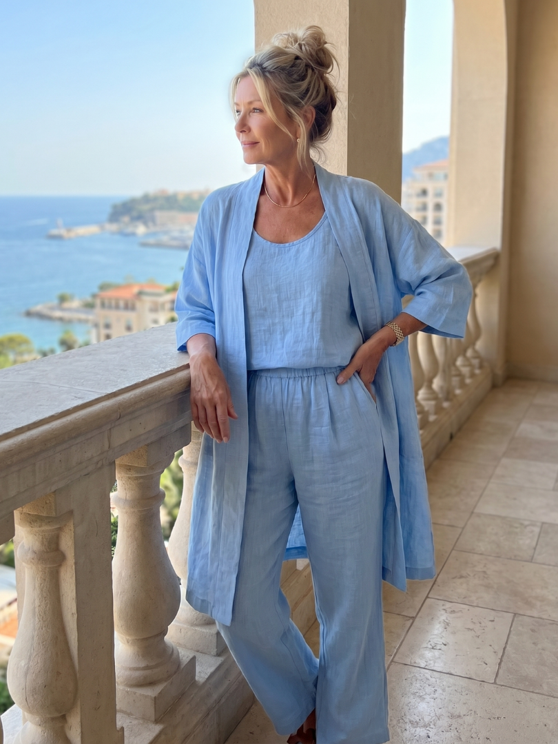 Yael | Set Top e Pantaloni a Tre Pezzi Relaxed