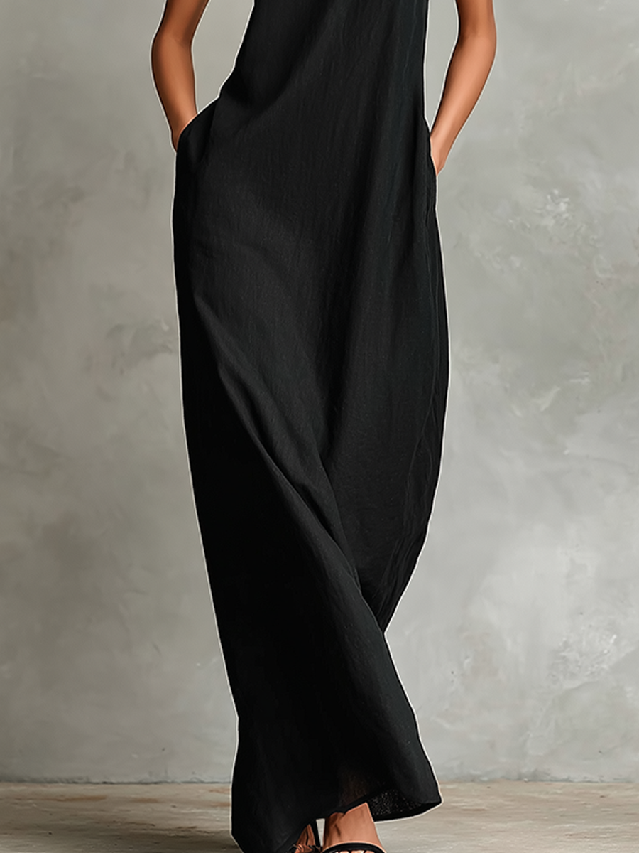 Chiara | Abito Maxi con Collo Alto