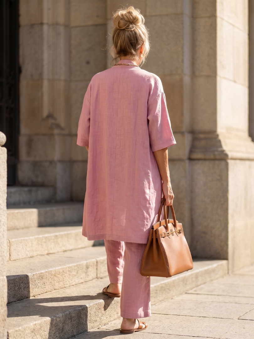 Yael | Set Top e Pantaloni a Tre Pezzi Relaxed