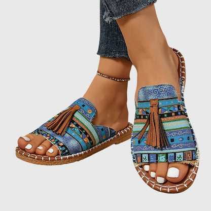 Sandali Bohemien Con Pompon Pauline