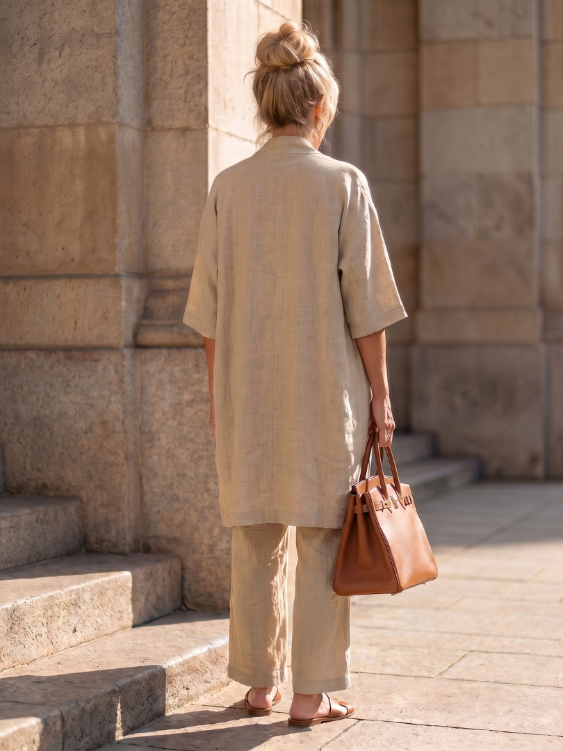Yael | Set Top e Pantaloni a Tre Pezzi Relaxed