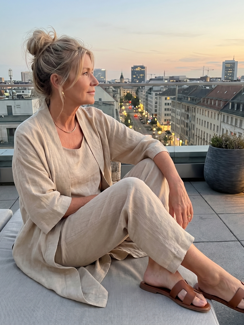 Yael | Set Top e Pantaloni a Tre Pezzi Relaxed