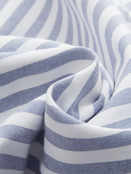 Abito Maxi Asimmetrico con Cut-Out a Strisce