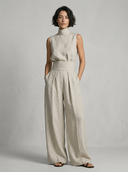 Nuria | Set Top Senza Maniche Minimalista • S1