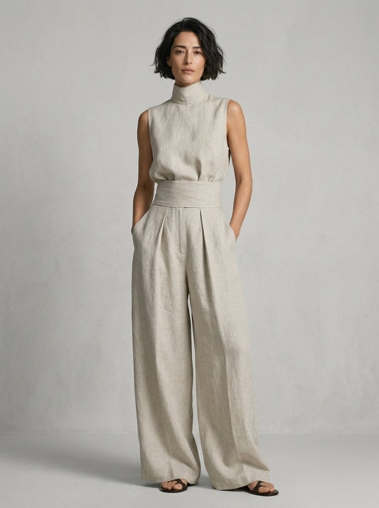 Nuria | Set Top Senza Maniche Minimalista • S1