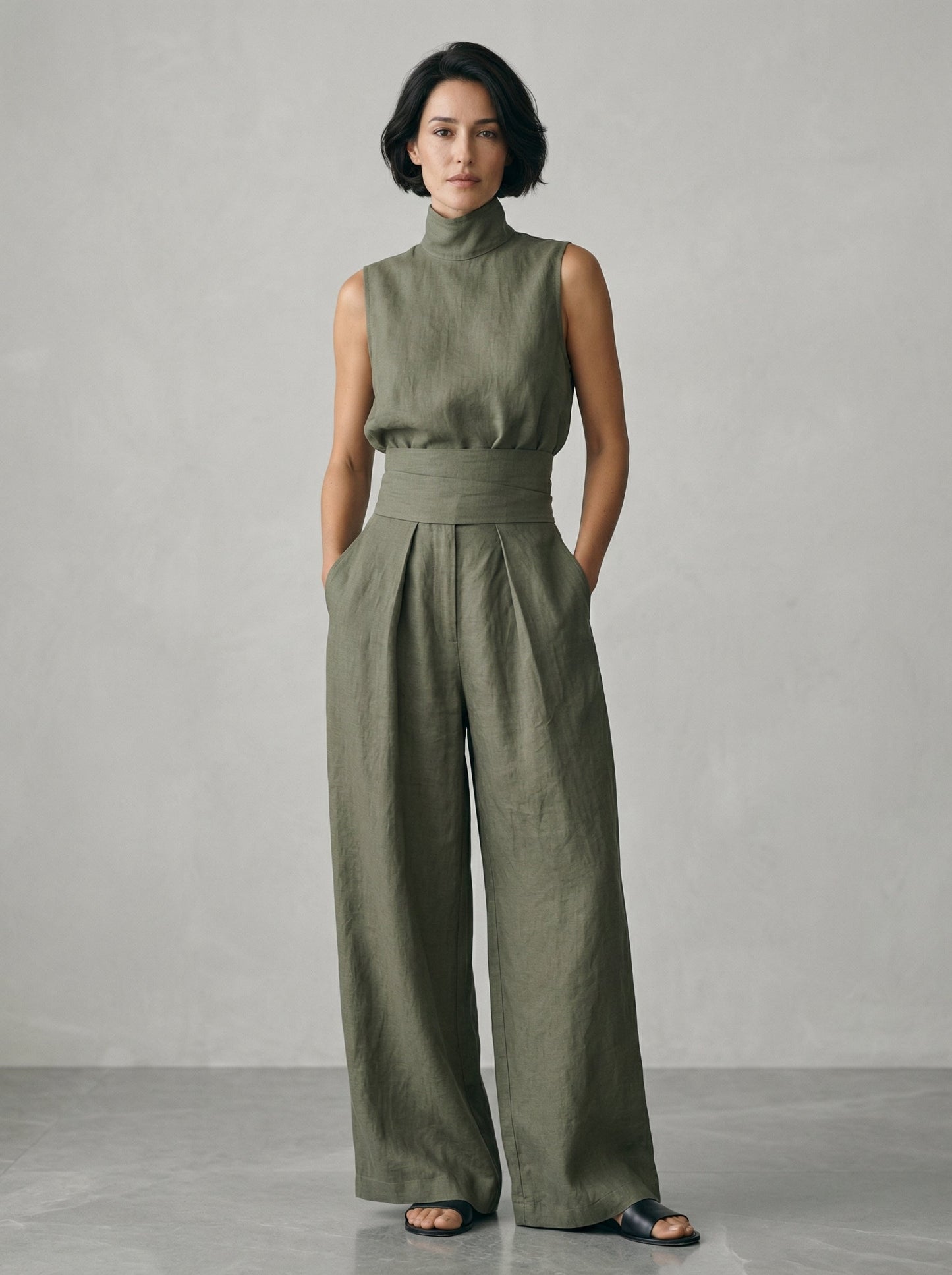 Nuria | Set Top Senza Maniche Minimalista • S1