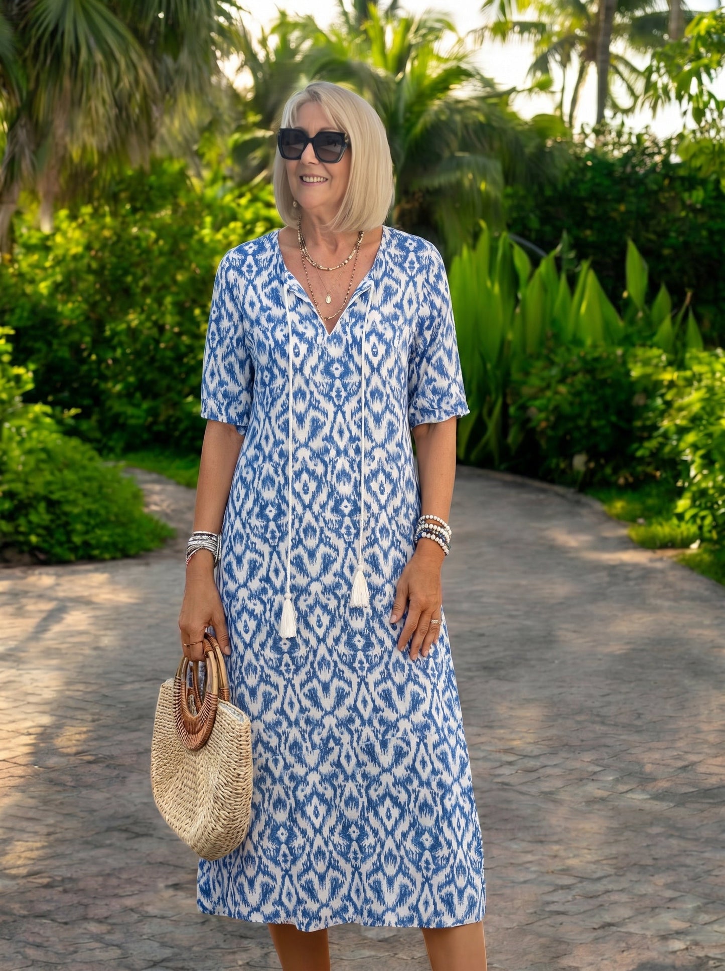 Luna | Vestito midi dallo stile boho disinvolto