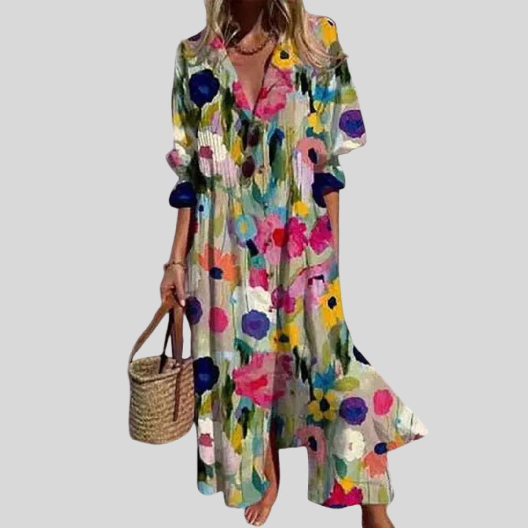 Zariah | Elegante abito lungo in stile bohemien