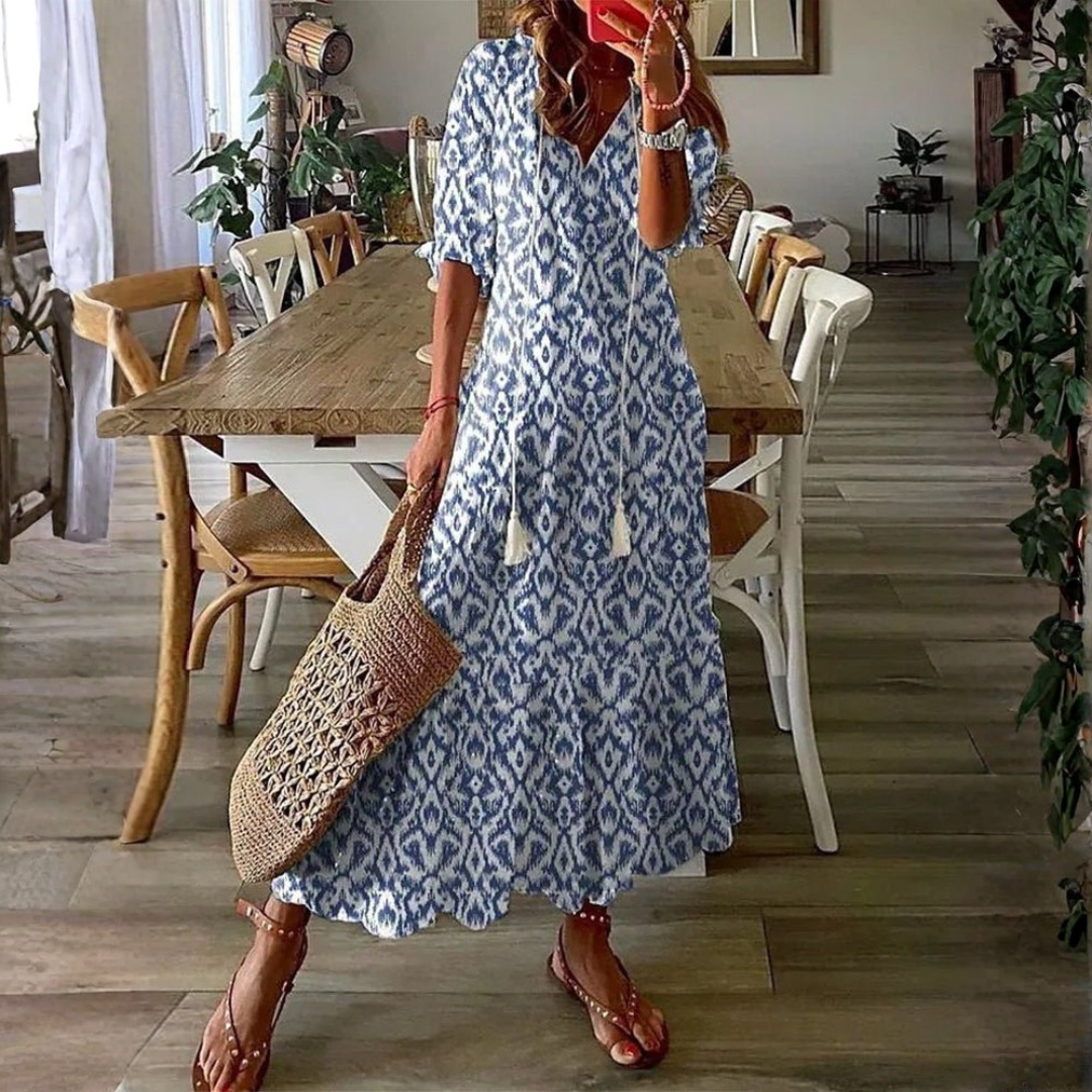 Luna | Vestito midi dallo stile boho disinvolto