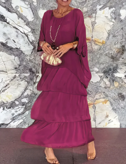 Lara – Elegante vestito lungo e vaporoso
