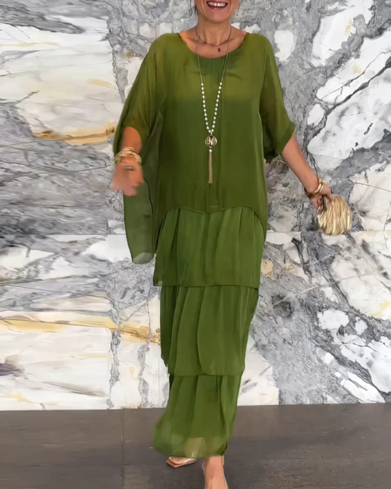 Lara – Elegante vestito lungo e vaporoso