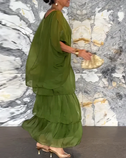 Lara – Elegante vestito lungo e vaporoso