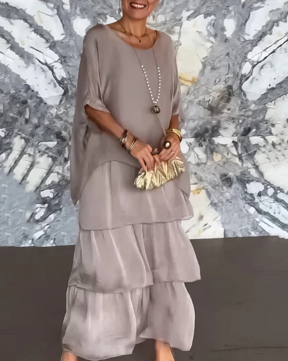 Lara – Elegante vestito lungo e vaporoso