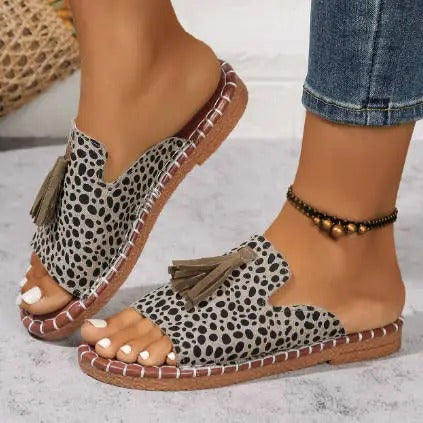Sandali Bohemien Con Pompon Pauline