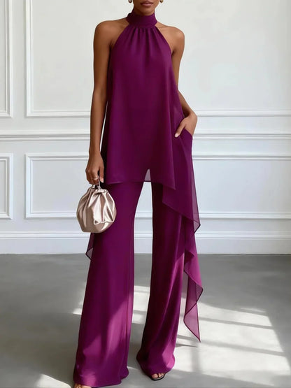 Viola | Elegante set con top e pantaloni