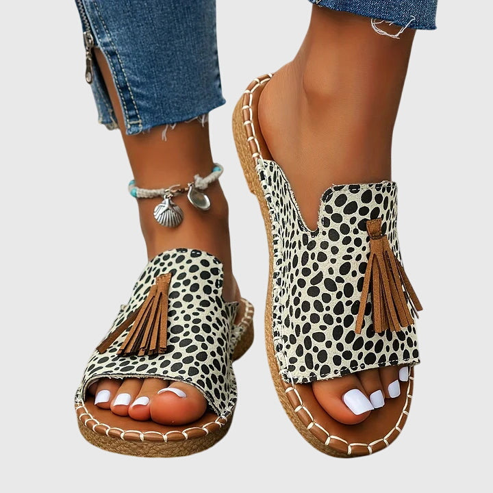 Sandali Bohemien Con Pompon Pauline