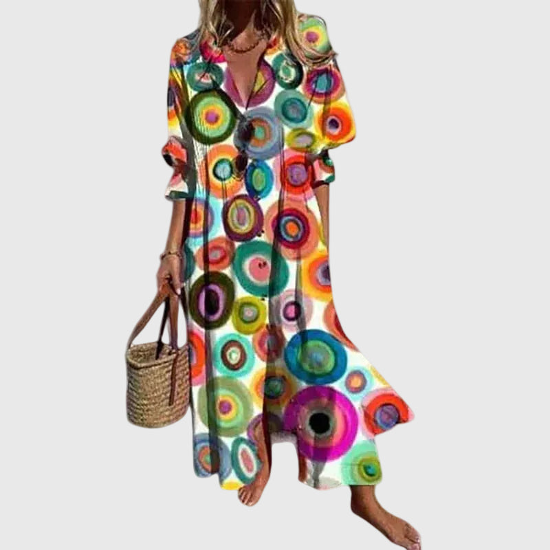 Zariah | Elegante abito lungo in stile bohemien