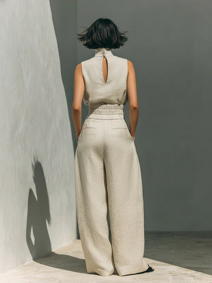 Nuria | Set Top Senza Maniche Minimalista • S1