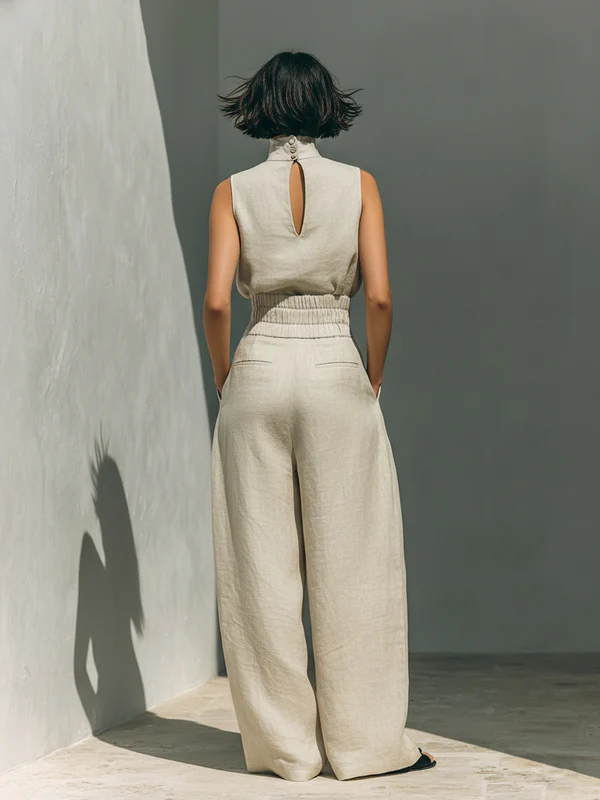 Nuria | Set Top Senza Maniche Minimalista • S1