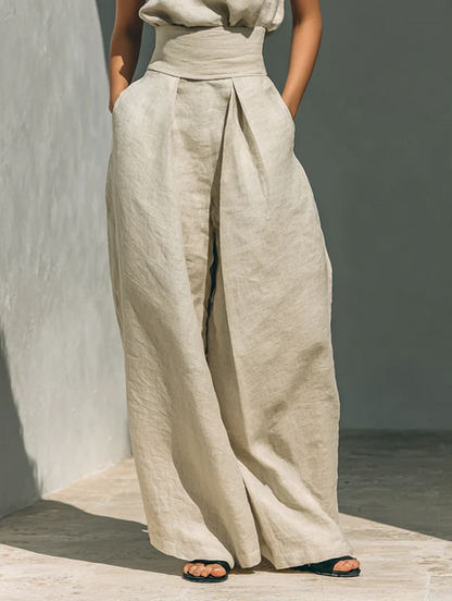 Nuria | Set Top Senza Maniche Minimalista • S1