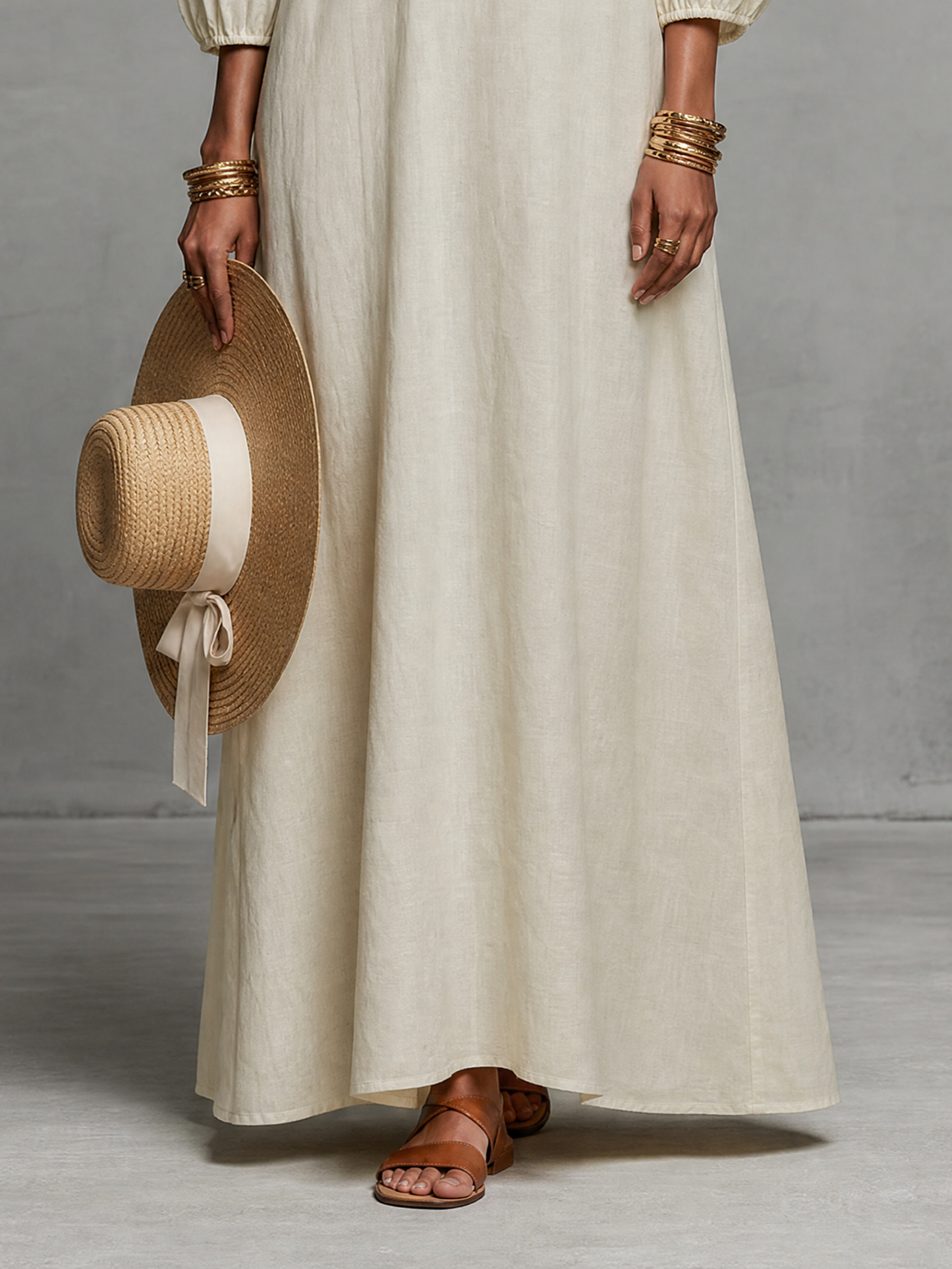 Chiara | Abito Maxi Elegante con Ricami