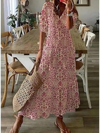 Luna | Vestito midi dallo stile boho disinvolto